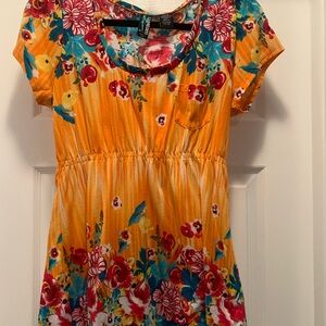 Weavers cinch waisted top